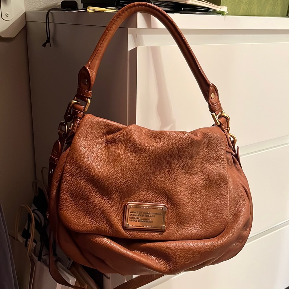 Marc by Marc Jacobs slouchy shoulder/crossbody leather brown bag
